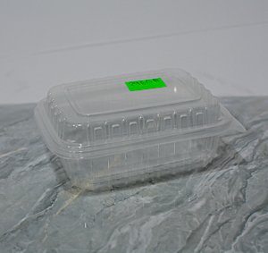 Plato de plástico de 1/4 con tapa