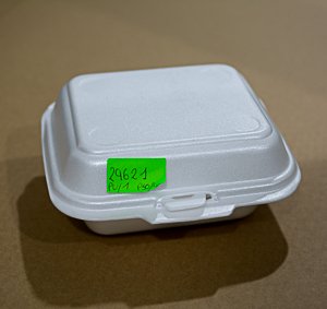 Plato de plastofor para hamburguesa