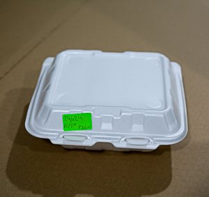 Plato de plastofor sin division