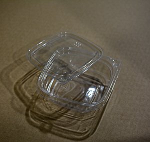 Plato de plástico de 360 ML para postre