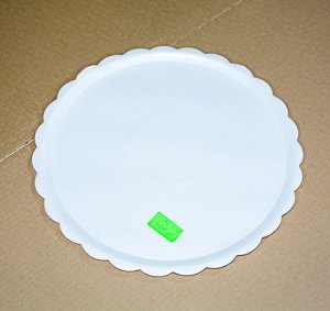 Plato de plastofor  para torta floreado